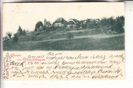 7850 LÖRRACH - OBERTÜLLINGEN, Gruss Aus...1900, Eckknick - Lörrach