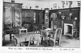 ABONDANCE (74) Intérieur De L'Hotel Des Alpes Salon De Thé - Abondance