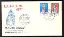 1976 NORTH CYPRUS EUROPA CEPT FDC - Covers & Documents