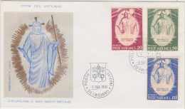 RELIGION RESURRECTION OF JESUS  AUFERSTEHUNG JESU VATICAN VATIKAN VATICANE VATICANO 1969 FDC Mi 544 - 546 - Théologiens