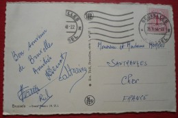 - CACHET BRUXELLES - Sur CARTE POSTAL - - Autres & Non Classés