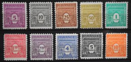 FRANCE 1944 - Arc De Triomphe Du N° 620 Au N° 629  - 10 Timbres Neufs** - 1944-45 Triomfboog