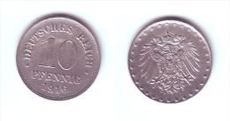 Germany 10 Pfennig 1916 D WWI Issue - 10 Pfennig