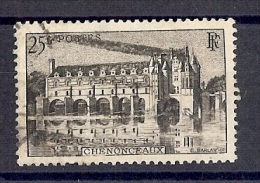 1945 ARMEE DES USA EN FRANCE - CACHET MILITAIRE SUR TP CHENONCEAUX 25f - War Stamps