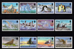 British Antarctic Territory BAT 1998 Antarctic Birds Definitives MNH 12 Timbres Stamps - Neufs