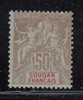 French Sudan MH Scott #17 50c Navigation And Commerce - Nuevos