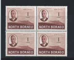 NORTH BORNEO SC 244 X 4  MNH 1. - North Borneo (...-1963)