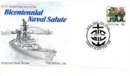 (3380 Australia Special Postmark Cover - 1988 - Bicentennial Naval Salute (3 Covers Set) - Marcofilia