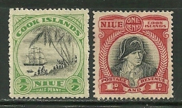 Niu           SC# 53-54  Unused     SCV$ 15.10 - Niue