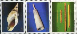 FN1268 Polynesia 1987 Folk Instruments 3v MNH - Unused Stamps