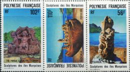 FN1270 Polynesia 1991 Sculpture 3v MNH - Ungebraucht