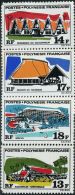 FN1279 Polynesia 1969 The Building 4v MH - Unused Stamps