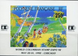 FN1289 Polynesia 1992 Columbus Sailing Stamp Exhibition M MNH - Unused Stamps