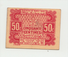 MOROCCO 50 CENTIMES 1944 XF+ P 41 - Morocco