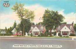 228239-Virginia, Richmond, Colonial Hotel Court, US Highway 1, Linen Postcard, Hanson No 19,137F - Richmond