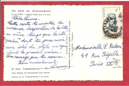 Y&T N°314     TANANARIVE      Vers    FRANCE  Le    1950 - Lettres & Documents