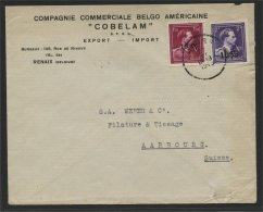 BELGIUM, -10% FRANKING ON COMMERCIAL COVER FROM RENAIX TO AARBOURG - Covers & Documents