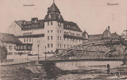 AK Rosswein Stempel Stadtmühle Mühle Fabrik Brücke Waschfrau Mulde Bei Döbeln Nossen Waldheim Hainichen - Doebeln