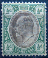 TRANSVAAL 1904 1/2d King Edward VII Mint No Gum Scott268 CV$4 - Transvaal (1870-1909)