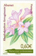 ANDORRA FRANCESA 2011 - FLOR - FLEUR - FLOWER - 1 SELLO - Unused Stamps