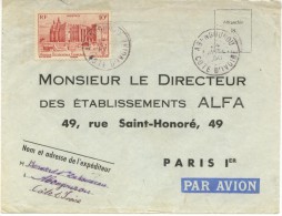 N°39 Sur Lettre De Abengourou (Côte D'Ivoire ) Du 24-4-60 Pour Paris - Brieven En Documenten