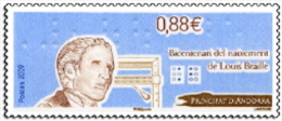 ANDORRA FRANCESA 2009 - BICENTENARIO DE LOUIS BRAILLE - YVERT Nº 666 - Unused Stamps