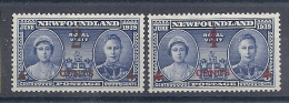 140016846  NEWFOUNDLAND  YVERT  Nº    225/6  */MH - 1908-1947