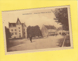 CPA -  MEURSAULT - Place De L´hotel De Ville - Carte Sépia Dentelée - Meursault