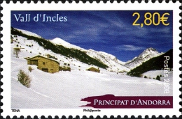 ANDORRA FRANCESA 2008 - VALL D'INCLES - 1 SELLO - Neufs