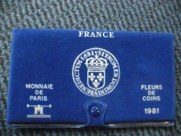 COFFRET BU FRANCE 1981 FDC OFFICIEL DE LA MONNAIE DE PARIS Dont La 10 Francs Mathieu De Rare ! - Z. FDC