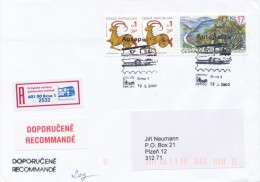 Czech Rep. / Occasional R- Label (2005/06 C) 601 00 Brno 1: The European Stamp Exhibition (bus Postal Office) (I8628) - Bus