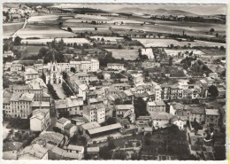 69 - PONTCHARRA-SUR-TURDINE - En Avion Au-dessus De - Vue Générale Et Place De L'Eglise - Lapie 1 - Pontcharra-sur-Turdine