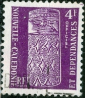 NUOVA CALEDONIA, OFFICIAL STAMP, TOTEM, 1959, FRANCOBOLLO USATO, Mi D3, YT S3, O3 - Gebraucht
