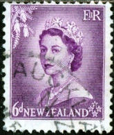 NUOVA ZELANDA, NEW ZEALAND, COMMEMORATIVO, QUEEN ELIZABETH II, 1954, FRANCOBOLLO USATO, Mi 338, Scott 294, YT 333 - Used Stamps