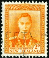 NUOVA ZELANDA, NEW ZEALAND, COMMEMORATIVO, KING GEORGE VI, 1947, FRANCOBOLLO USATO, Mi 242, Scott 258, YT 285 - Usati