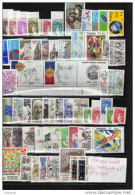 FRANCE-année Complète 1981 60 Timbres+ Neufs Sans Charnière ***  Cote69 Euros - 1980-1989