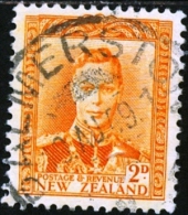 NUOVA ZELANDA, NEW ZEALAND, COMMEMORATIVO, KING GEORGE VI, 1947, FRANCOBOLLO USATO, Mi 242, Scott 258, YT 285 - Used Stamps