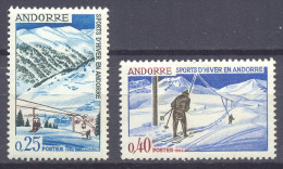Andorre Français YT N°175/176 Sports D'hiver En Andorre Neuf ** - Nuovi