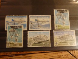 Belgique 1960 COB 1133-1138 MNH** - Parachutespringen