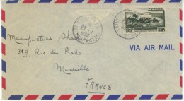 N°341 Sur Lettre Du 23-1-55 Pour Marseille - Covers & Documents