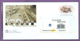 Lot 42K/06F061 : 5 Enveloppes + Cartes Prêts à Poster: 100 Ans Du Grand Prix De France - La Coupe Gordon Bennett - Lots Et Collections : Entiers Et PAP