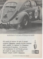 1967 - Candele CHAMPION ( Maggiolino Volkswagen ) - 1 Pag. Pubblicità Cm.13 X18 - Andere & Zonder Classificatie