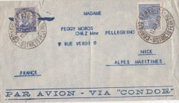 BRESIL  LETTRE POUR NICE CONDOR - Lettres & Documents