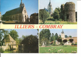 28 ILLIERS-COMBRAY 4 Vues : Eglise St Jacques, Tour Chateau, Grand'planche / CPM Voyagée 1988 / Sabine 0.31 ECU / TBE - Illiers-Combray