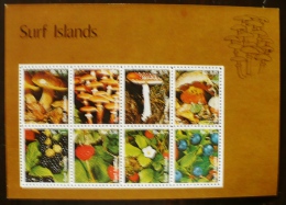 SURF ISLANDS Champignons, Mushrooms.  Feuillet De 8 Valeurs Neuves ** MNH - Mushrooms