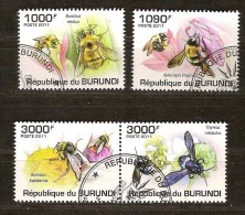 Burundi 2011 OCBn° 1230-33 (°) Used Cote 15 Euro Faune Insectes Abeilles - Used Stamps