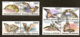 Burundi 2011 OCBn° 1262-69 (°) Used Cote 30 Euro Faune  Vleermuizen Chauves-souris - Used Stamps