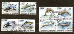 Burundi 2011 OCBn° 1278-85 (°) Used Cote 30 Euro Faune Les Dauphins Dolfijnen - Usati