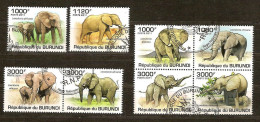 Burundi 2011 OCBn° 1294-97 (°) Used Cote 30 Euro Faune éléphants Olifanten - Used Stamps