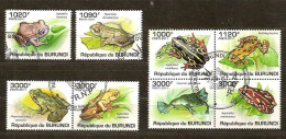 Burundi 2011 OCBn° 1302-09 (°) Used Cote 30 Euro Faune Kikkers Grenouilles - Used Stamps